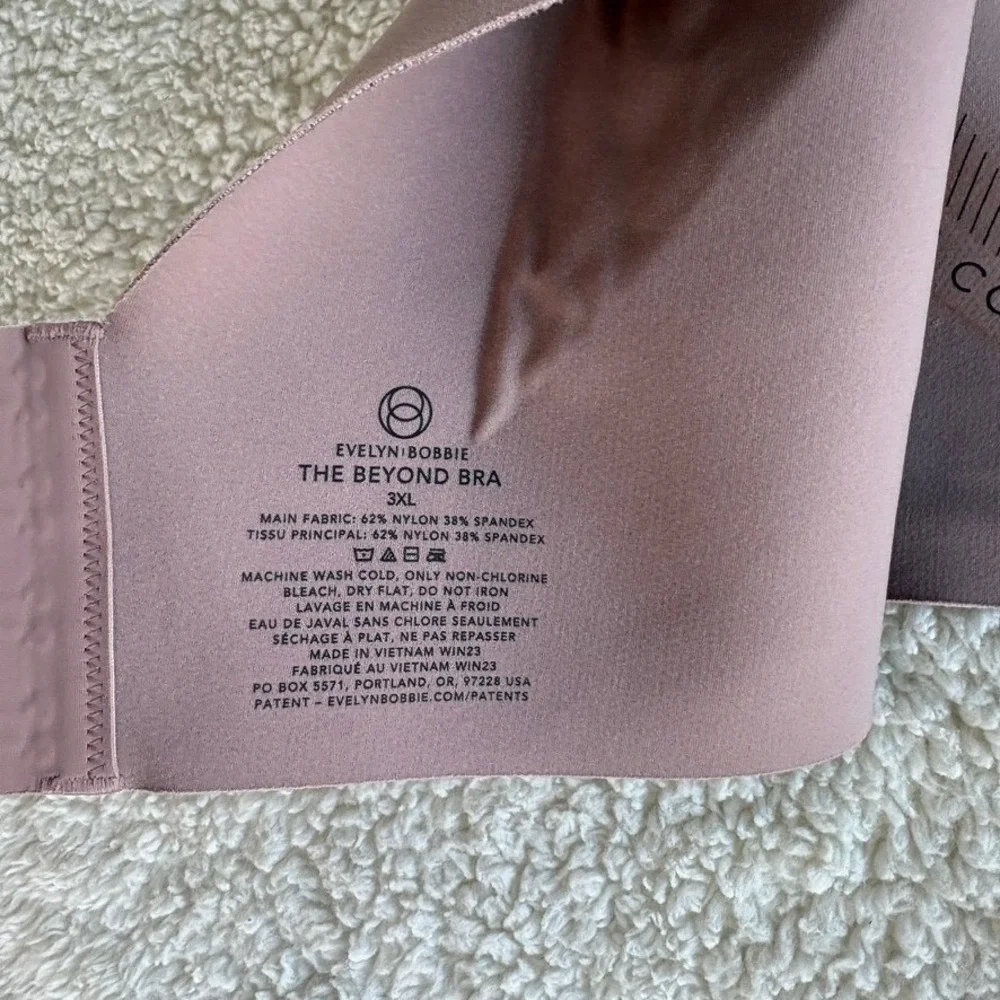 Evelyn Bobbie The Beyond Bra 3XL Dark Pink Purple